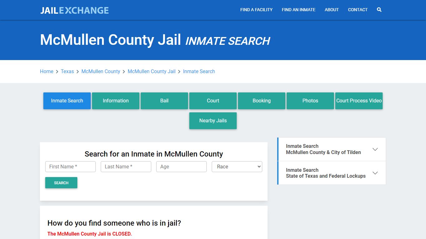 McMullen County Jail, TX Inmate Search: Roster & Mugshots