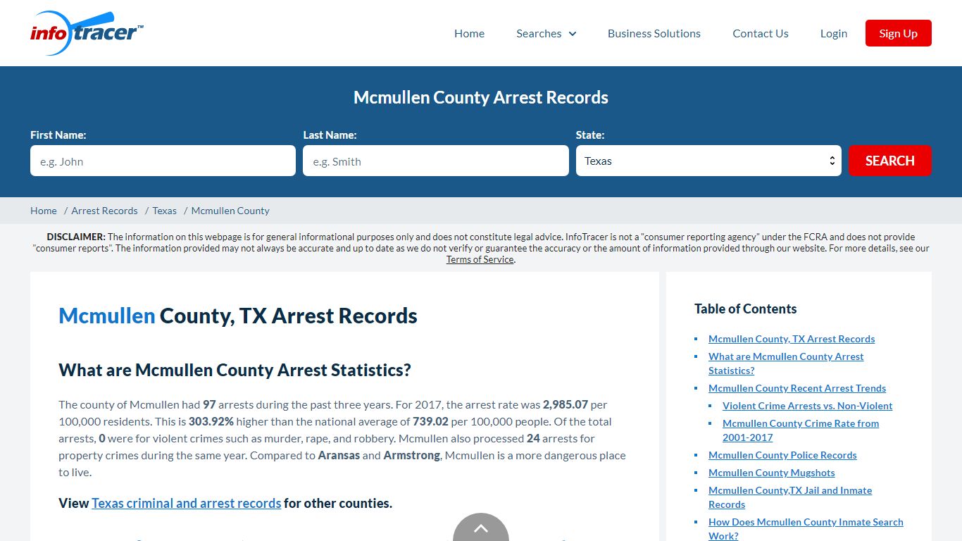 Mcmullen County, TX Arrests, Mugshots & Jail Records - InfoTracer