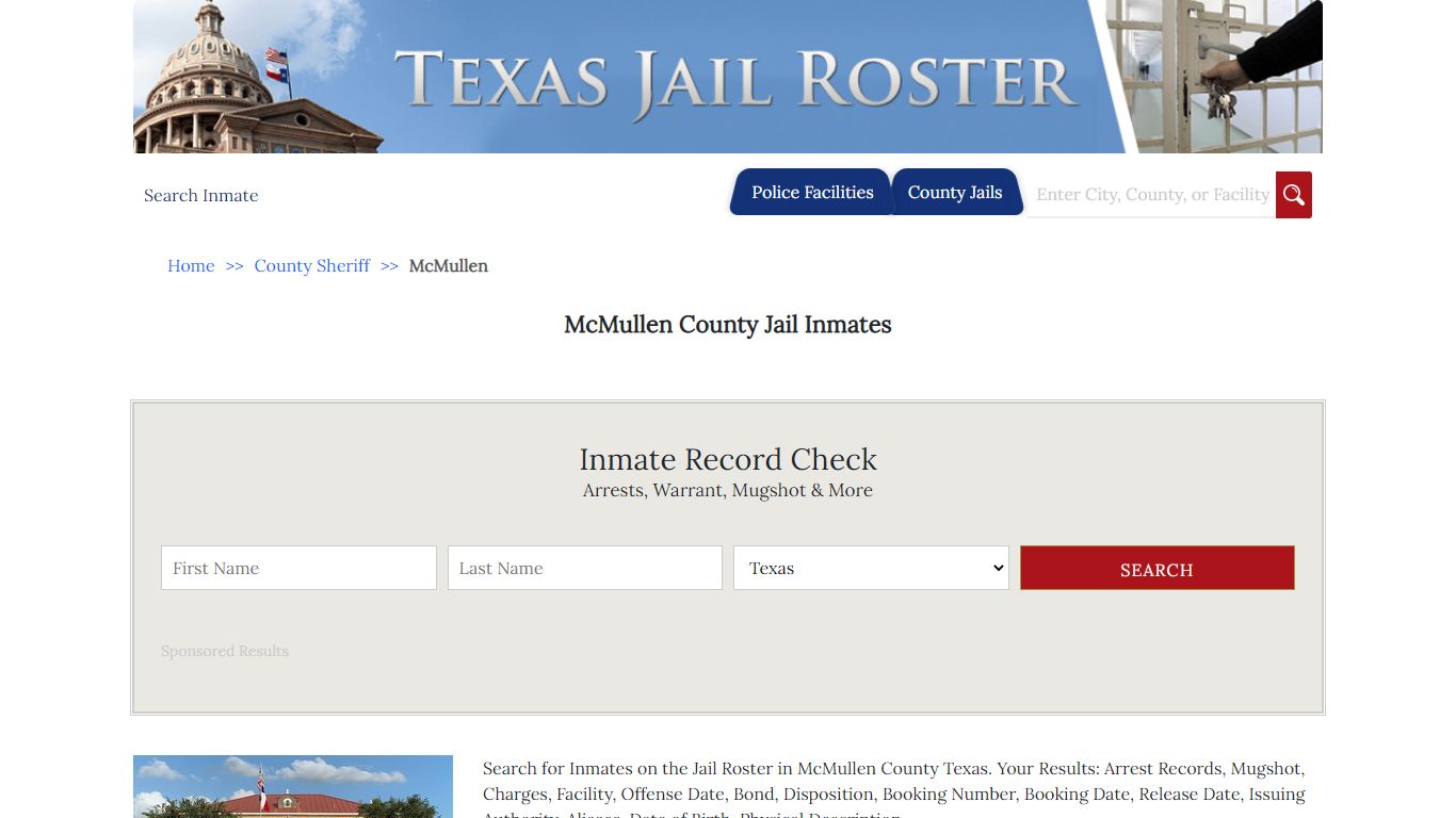 McMullen County Jail Inmates - Jail Roster Search