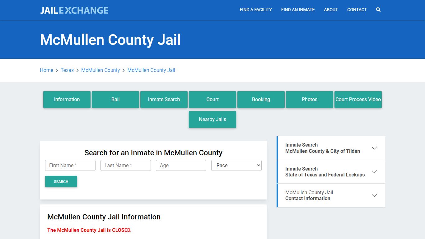 McMullen County Jail Roster Lookup, TX, Inmate Search