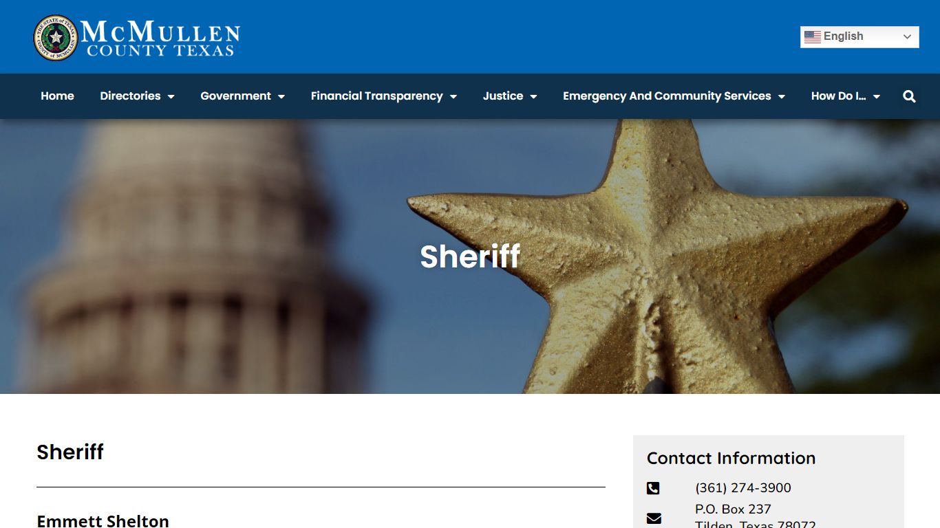 Sheriff – McMullen County